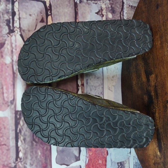 Birki's "Woodby" Cork Footbed Plaid Felt Clogs - Picture 10 of 12